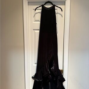 Betsy & Adam Black Velvet Dress